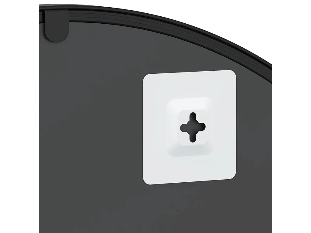 Espejo de pared arco de hierro negro 60x110 cm