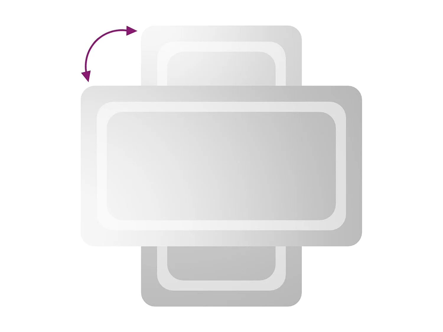 Specchio da Bagno con Luci LED 40x70 cm