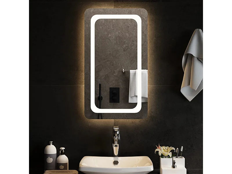 Specchio da Bagno con Luci LED 40x70 cm