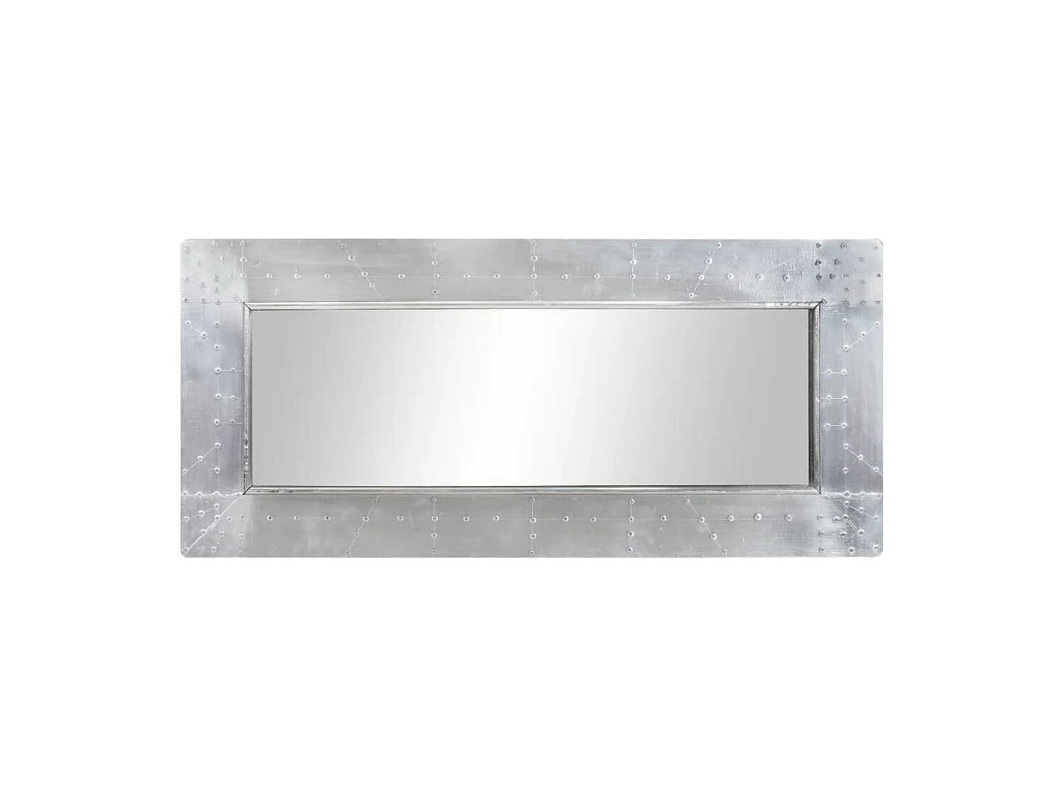 Miroir de style aviation 110x50 cm Métal