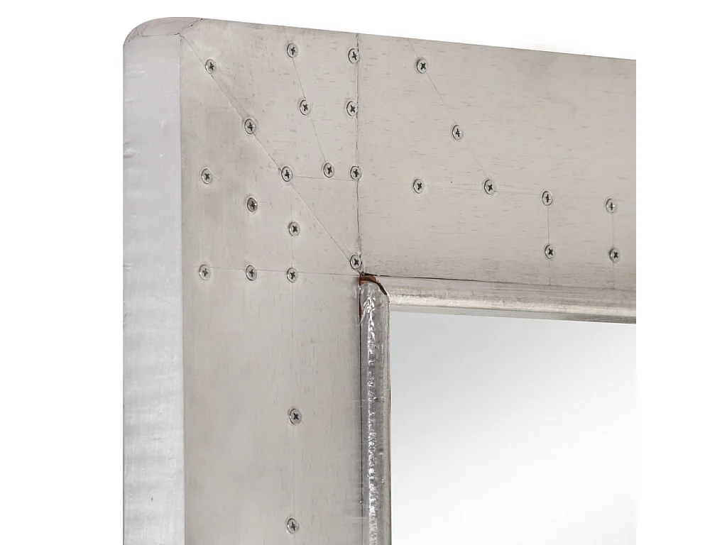 Miroir de style aviation 110x50 cm Métal