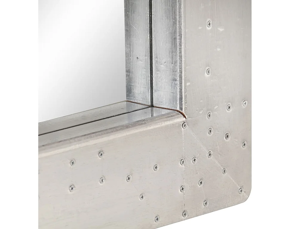 Miroir de style aviation 110x50 cm Métal