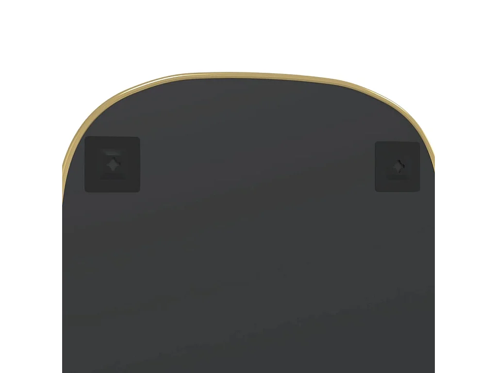 Espejo de pared dorado 80x50 cm