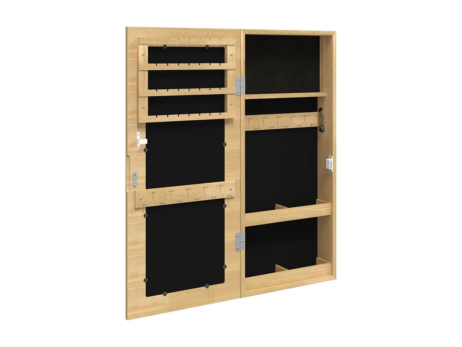 Armoire à bijoux avec miroir murale 30 x 8,5 x 67 cm