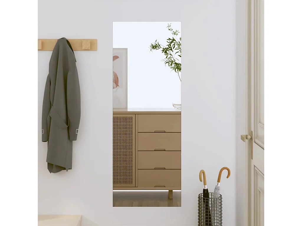 Specchio da Parete 30x80 cm Vetro Rettangolare