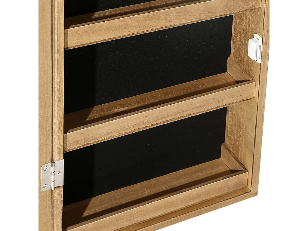 Armoire à bijoux avec miroir et éclairage LED mural