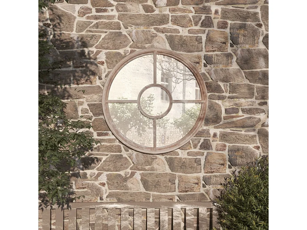 Miroir de jardin Sable 40x4 cm Fer Rond utilisation extérieure