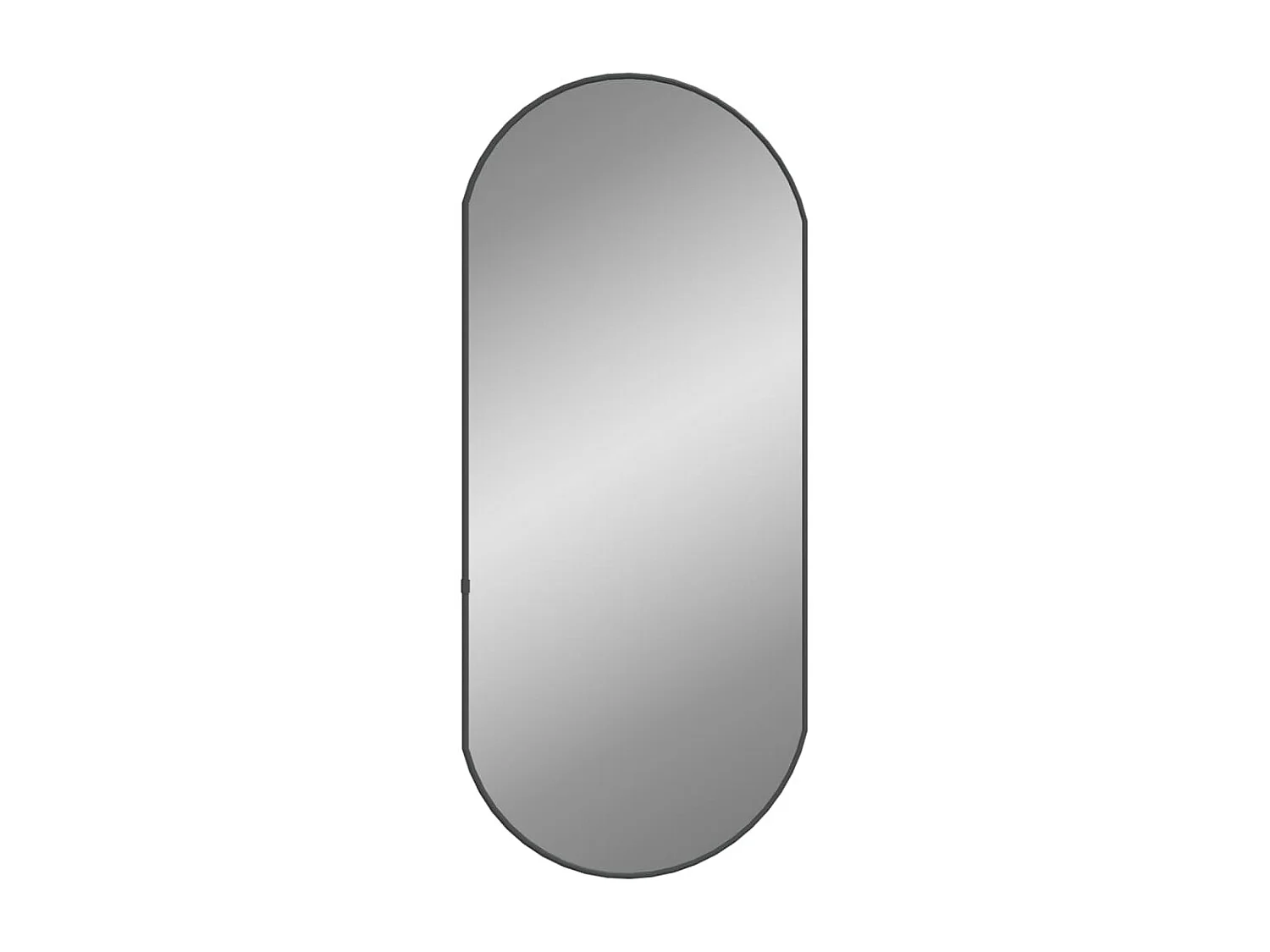 Espelho de parede 80x35 cm oval preto
