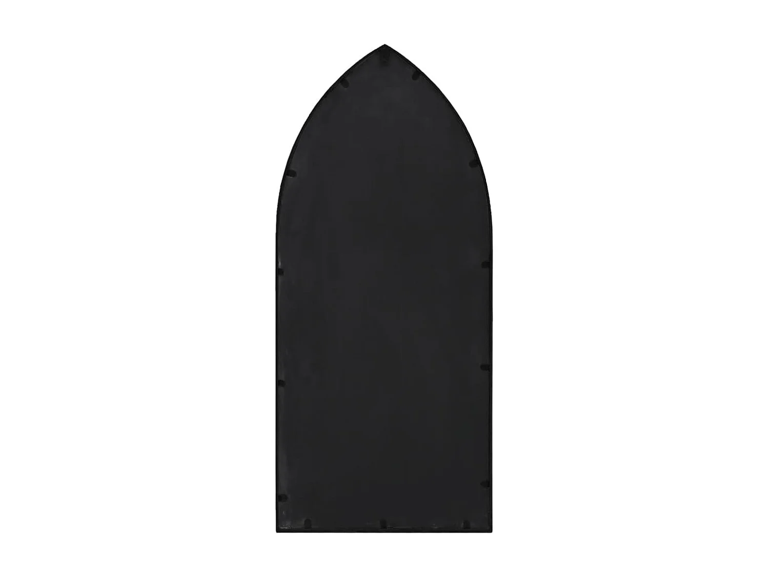 Espelho em ferro p/ uso no interior 100x45 cm preto