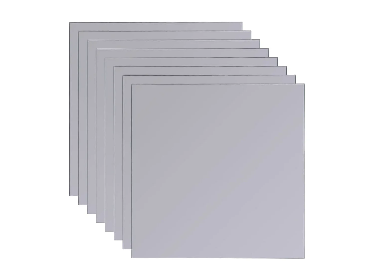 Set Espejos sin Marco 8 Piezas Vidrio 20.5 cm