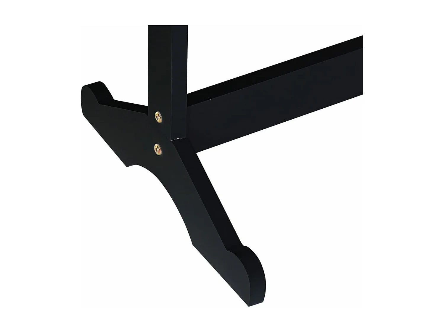 Armoire à bijoux miroir avec lumières LED sur pied noir