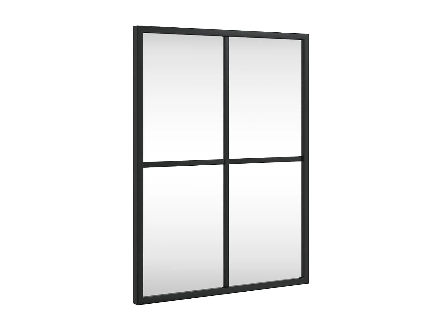 Miroir mural noir 30x40 cm rectangulaire fer