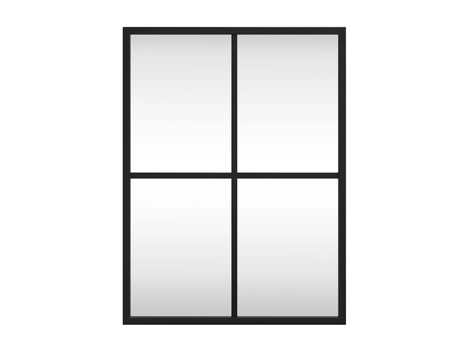 Miroir mural noir 30x40 cm rectangulaire fer