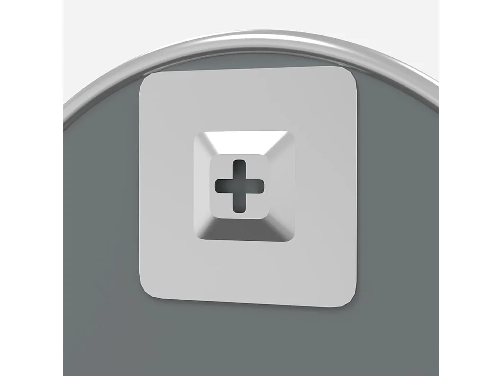 Espelho de parede Ø50 cm redondo prateado