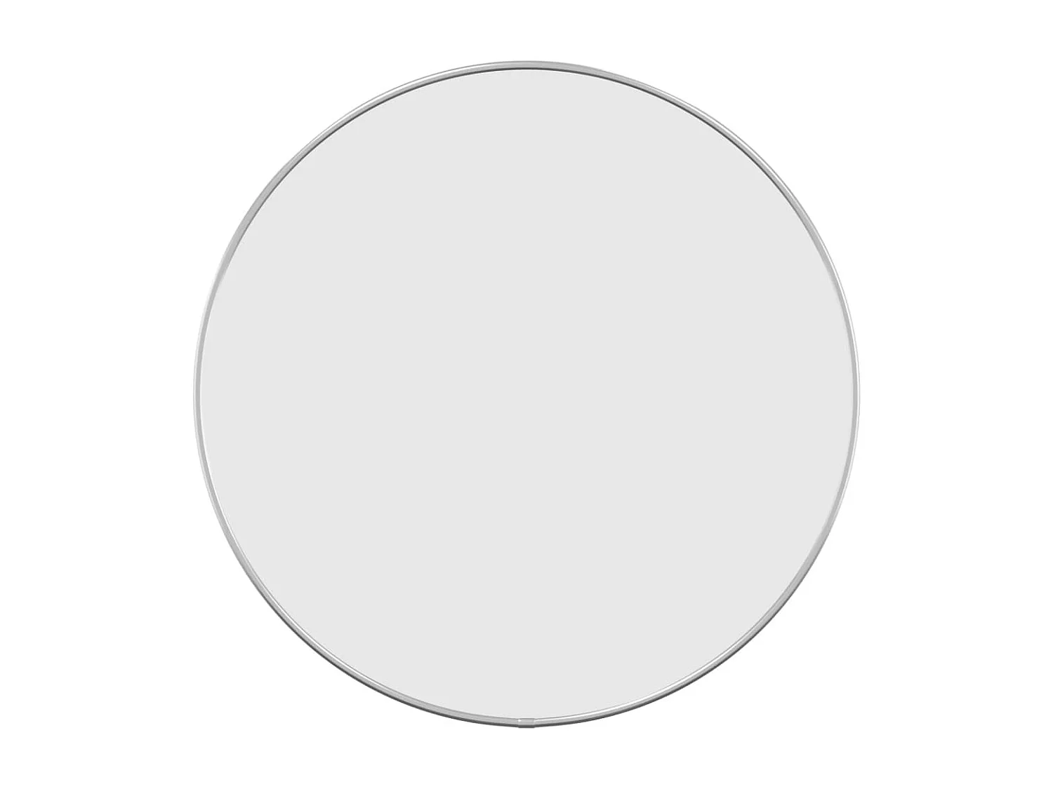 Miroir mural Argenté Ø 50 cm Rond