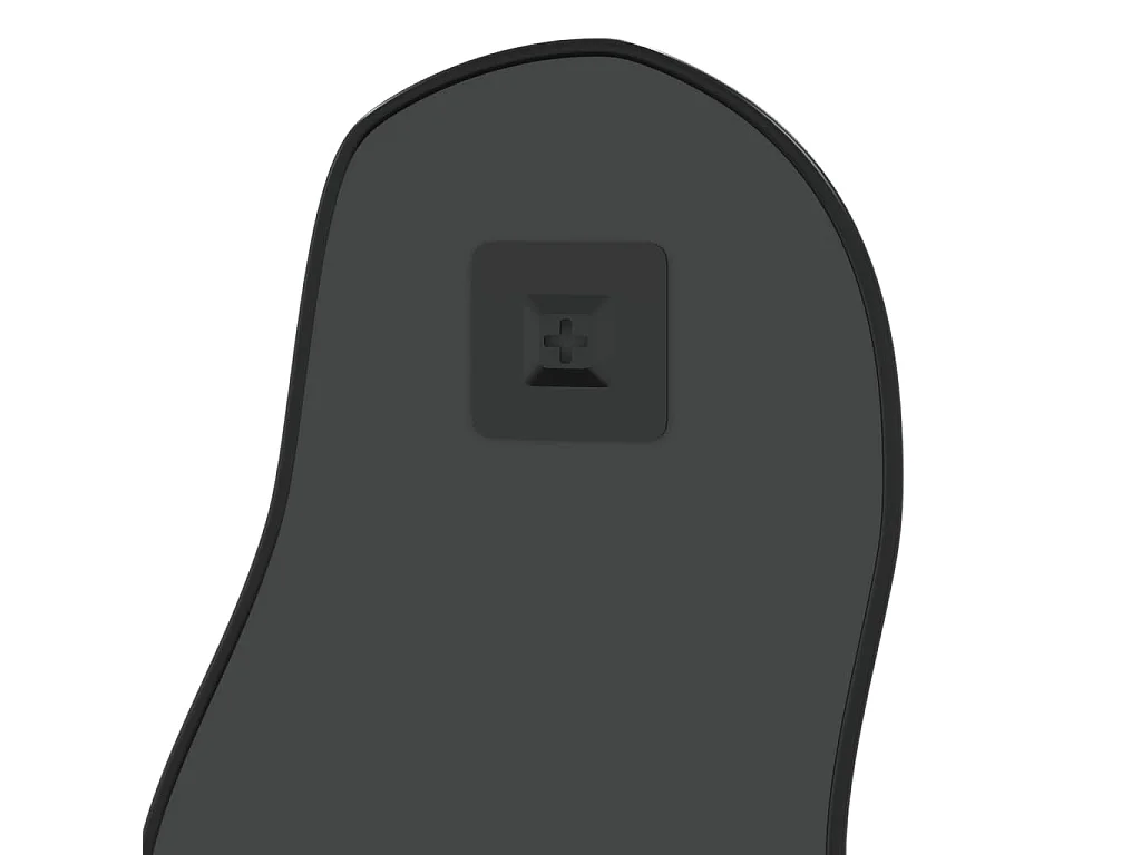 Espelho de parede 80x35 cm preto