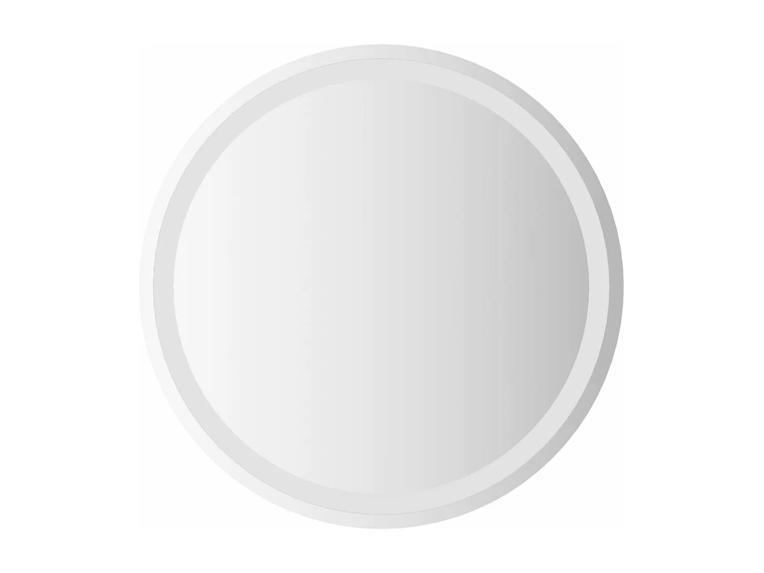 Espelho de casa de banho com luzes LED redondo 60 cm