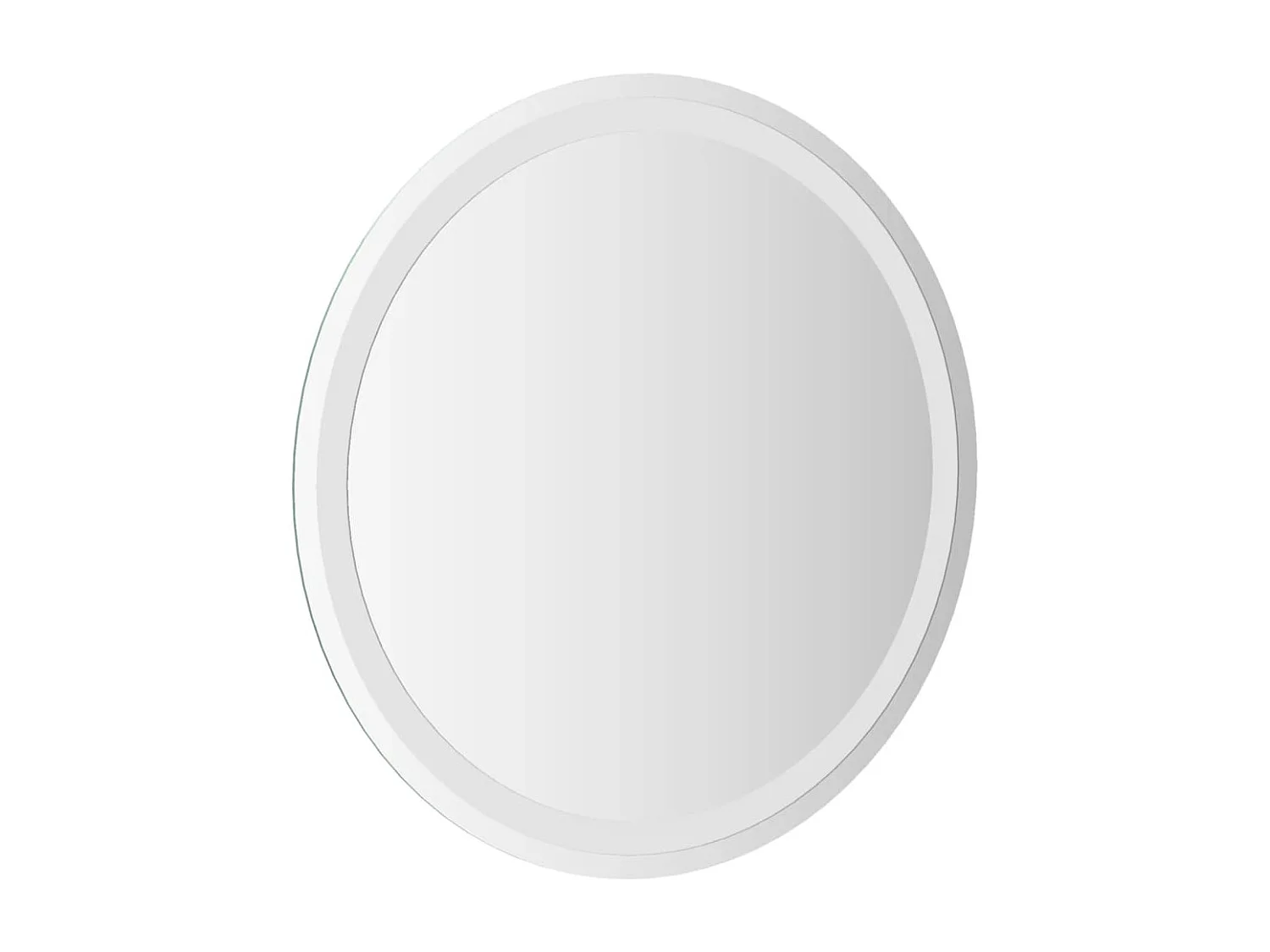 Espelho de casa de banho com luzes LED redondo 60 cm