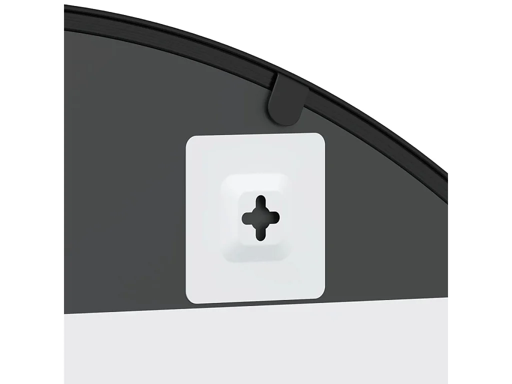 Miroir mural noir 80x40 cm arche fer