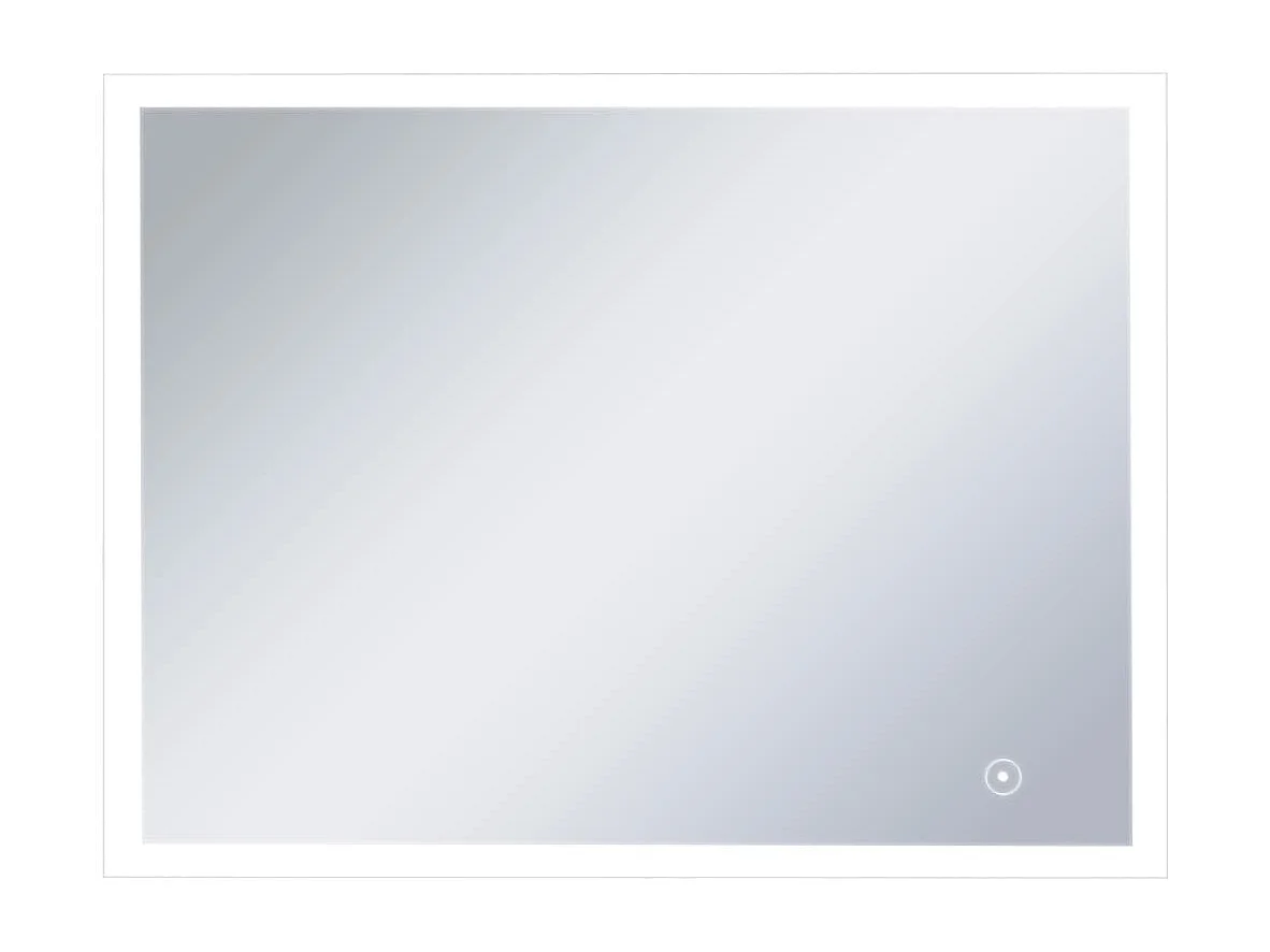 Espejo de pared de baño con LED y sensor táctil 80x60 cm