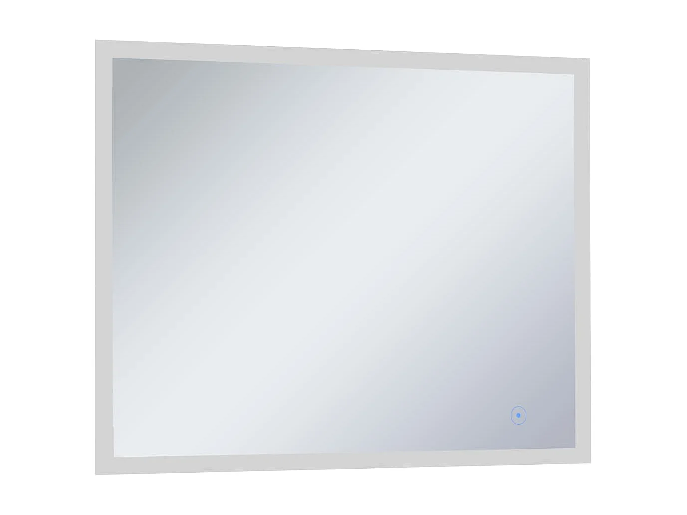 Espejo de pared de baño con LED y sensor táctil 80x60 cm