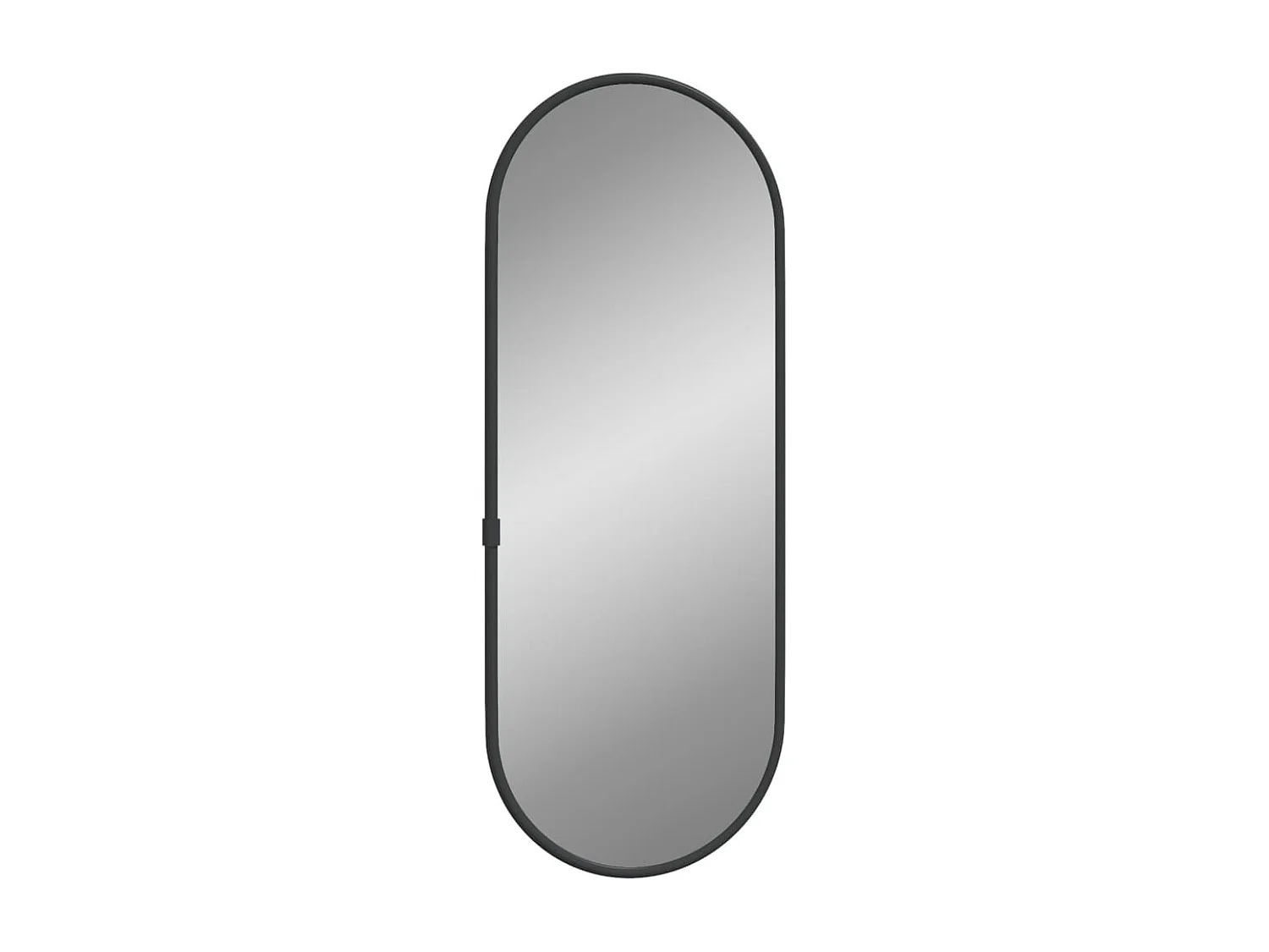 Espelho de parede 40x15 cm oval preto