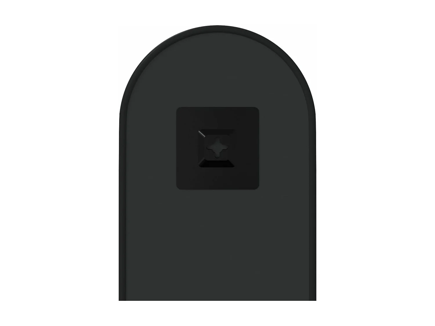 Espelho de parede 40x15 cm oval preto