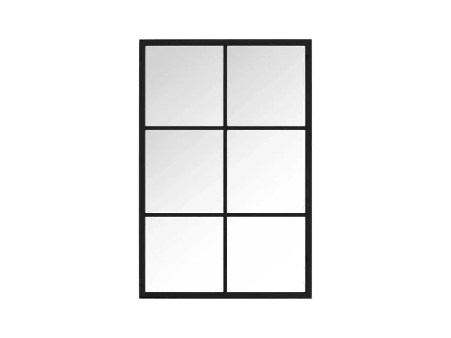 Miroir mural noir 60x40 cm métal