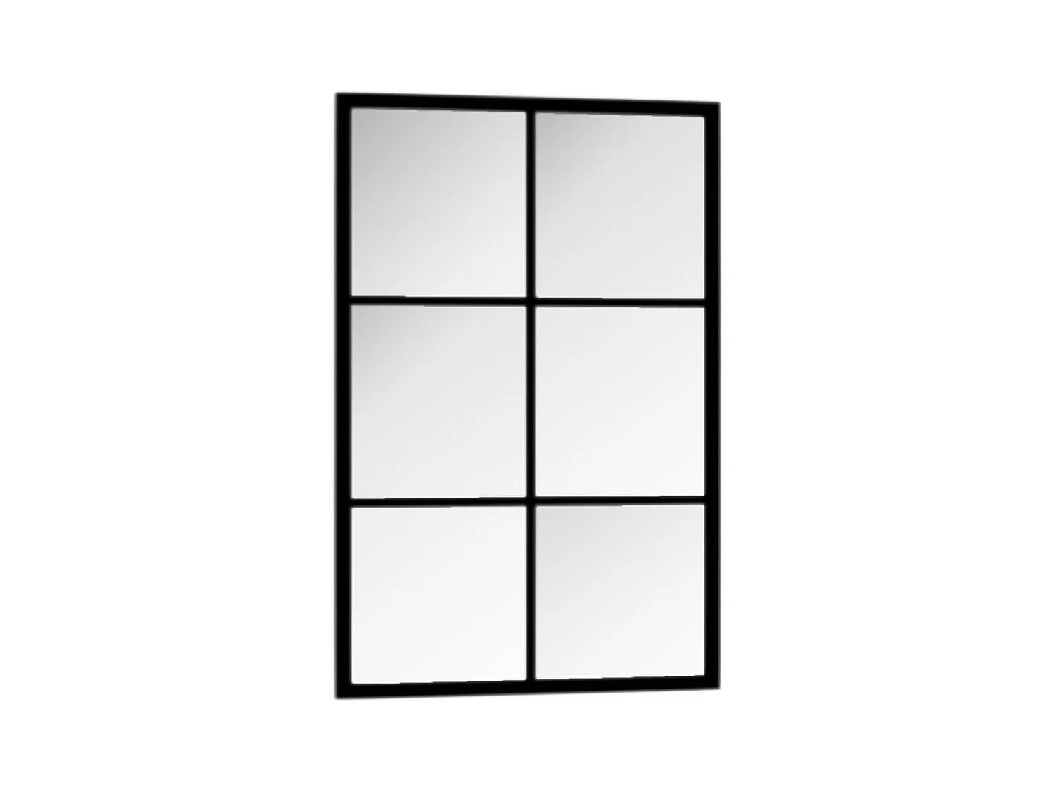 Miroir mural noir 60x40 cm métal