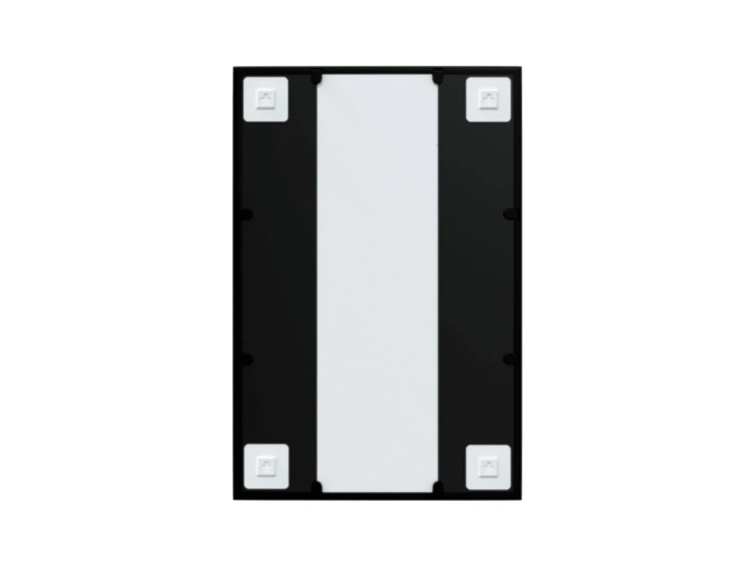 Miroir mural noir 60x40 cm métal