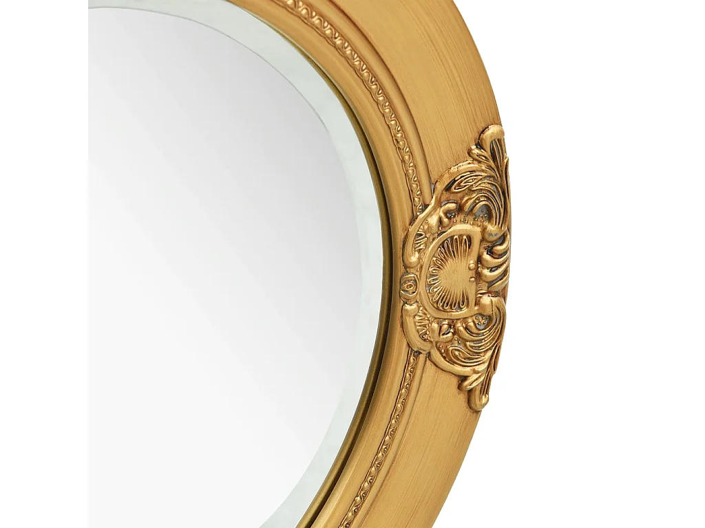 Miroir mural style baroque 50 cm Doré