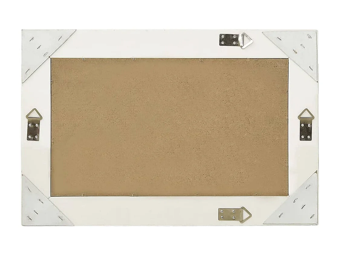 Miroir mural style baroque 60x40 cm Blanc