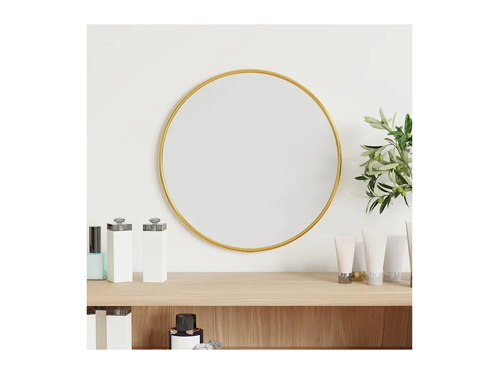 Miroir mural Doré Ø 30 cm Rond