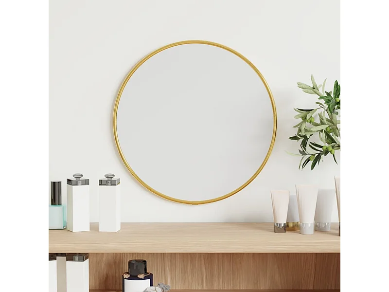 Miroir mural Doré Ø 30 cm Rond