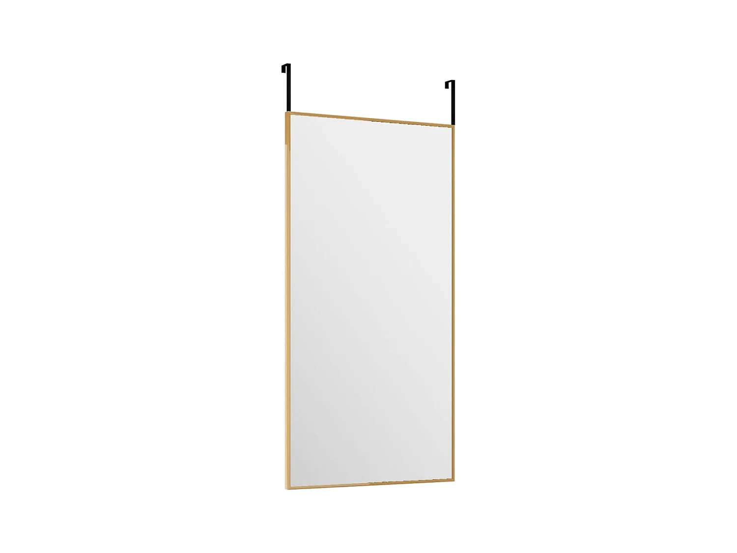 Miroir de porte Doré 30x60 cm Verre et aluminium