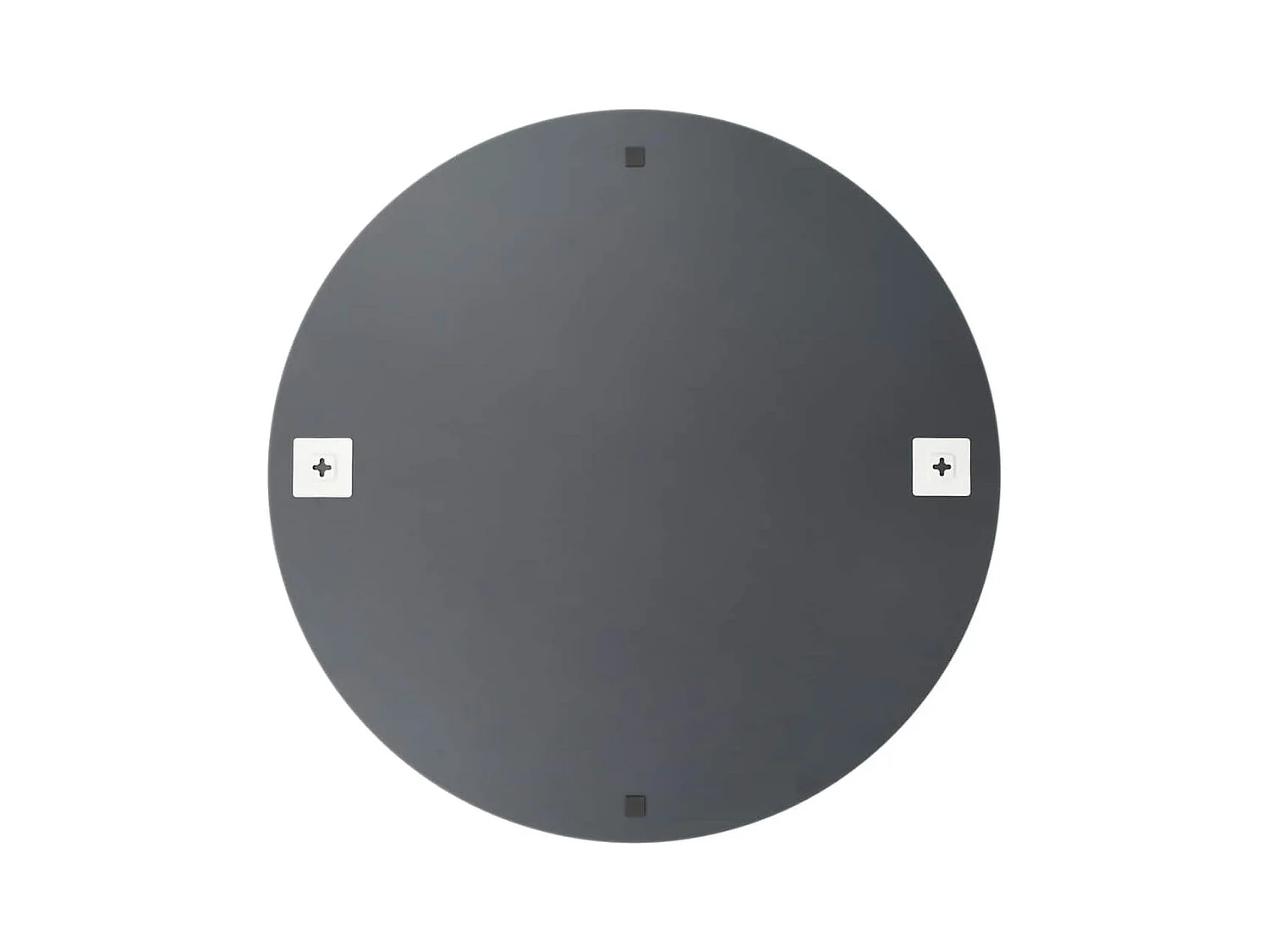 Wandspiegel met LED-lampen rond glas