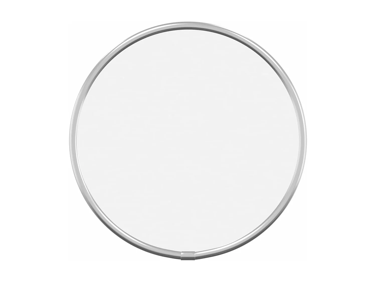 Wandspiegel rond Ø20 cm zilverkleurig