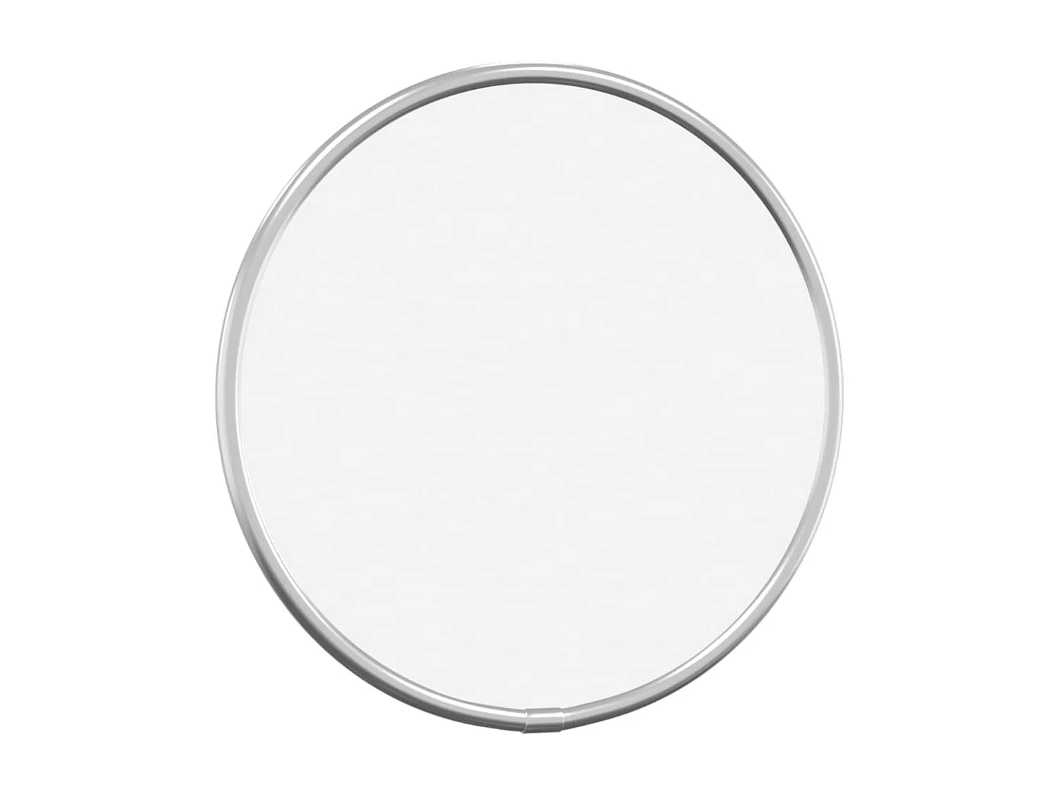 Wandspiegel rond Ø20 cm zilverkleurig