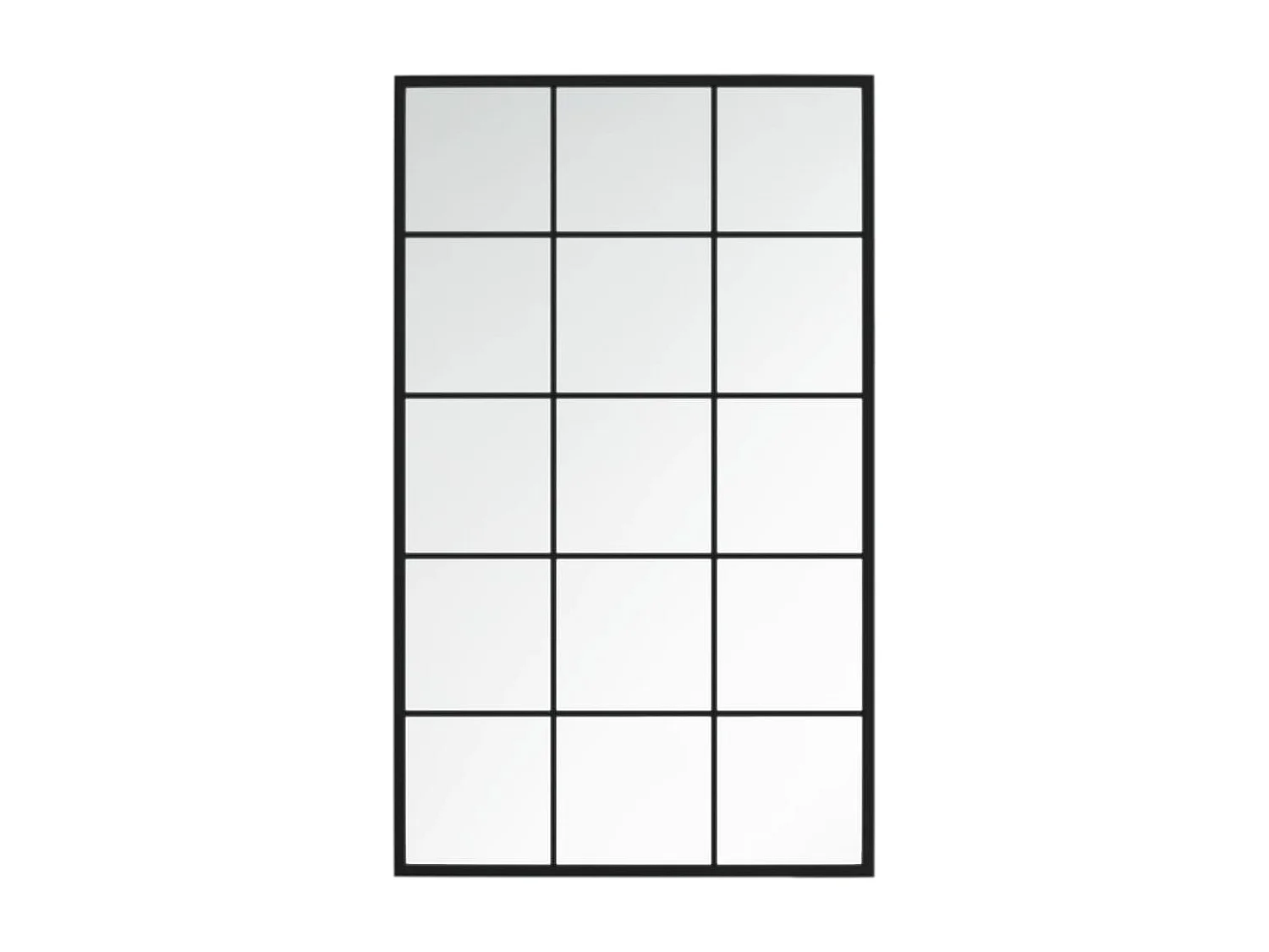 Specchi a Parete 6 pz Neri 100x60 cm in Metallo