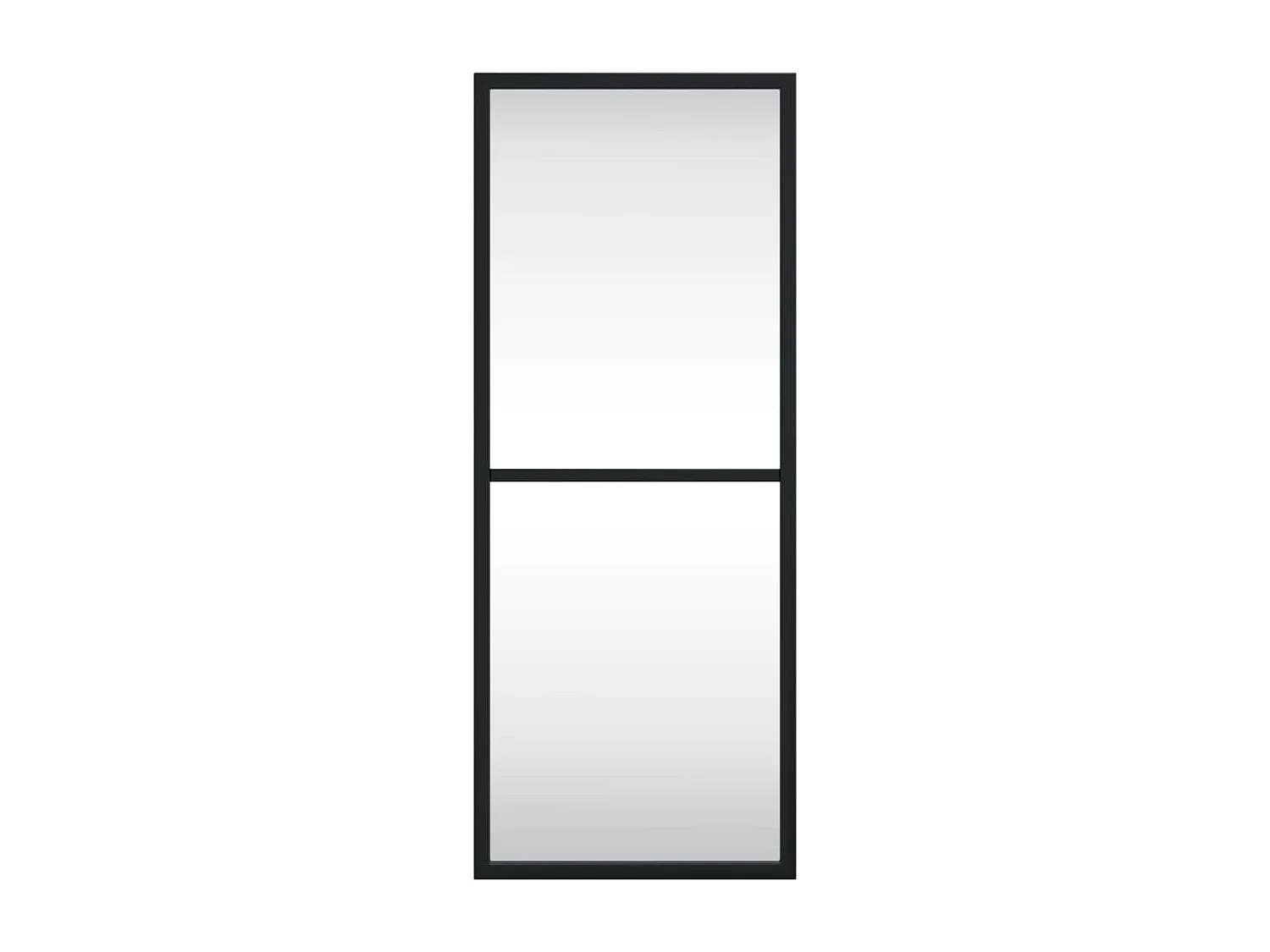 Miroir mural noir 20x50 cm rectangulaire fer