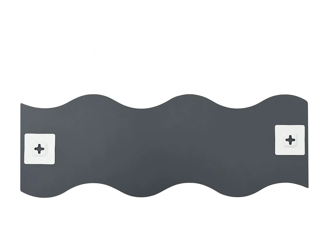 Miroir mural 4 pcs 60 x 18,5 cm Ondulé Verre