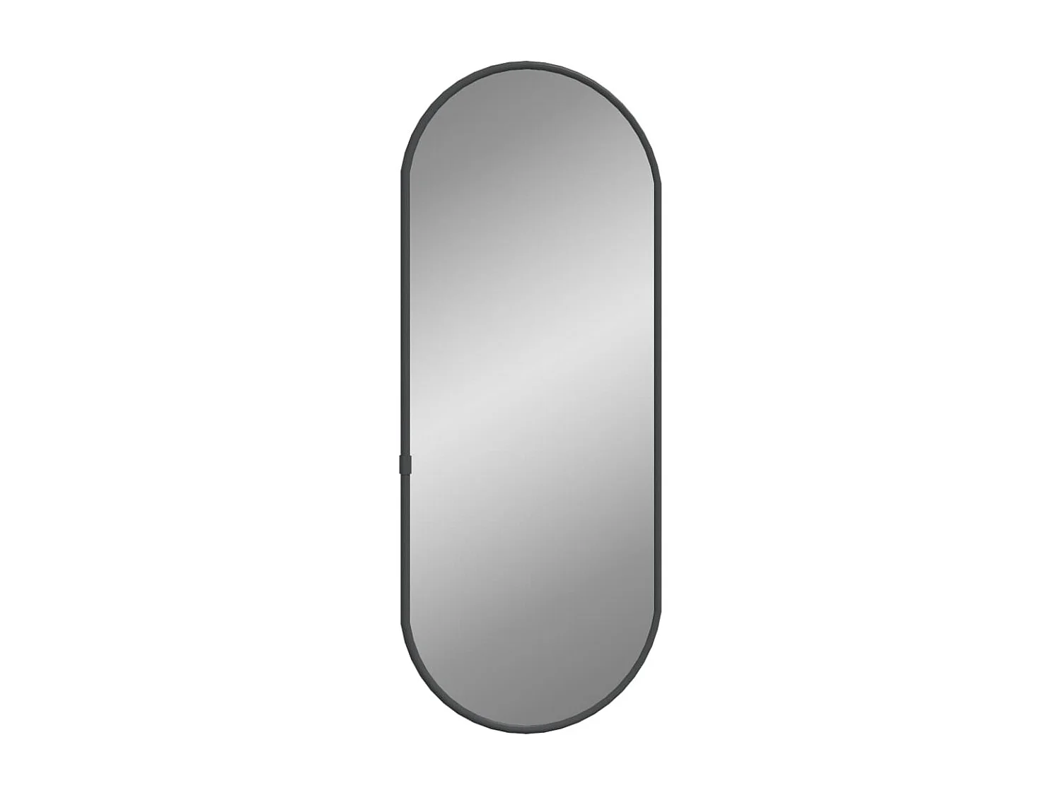 Espelho de parede 50x20 cm oval preto