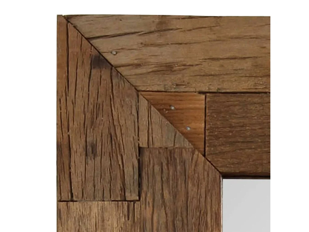 Miroir Bois de récupération massif 50 x 80 cm