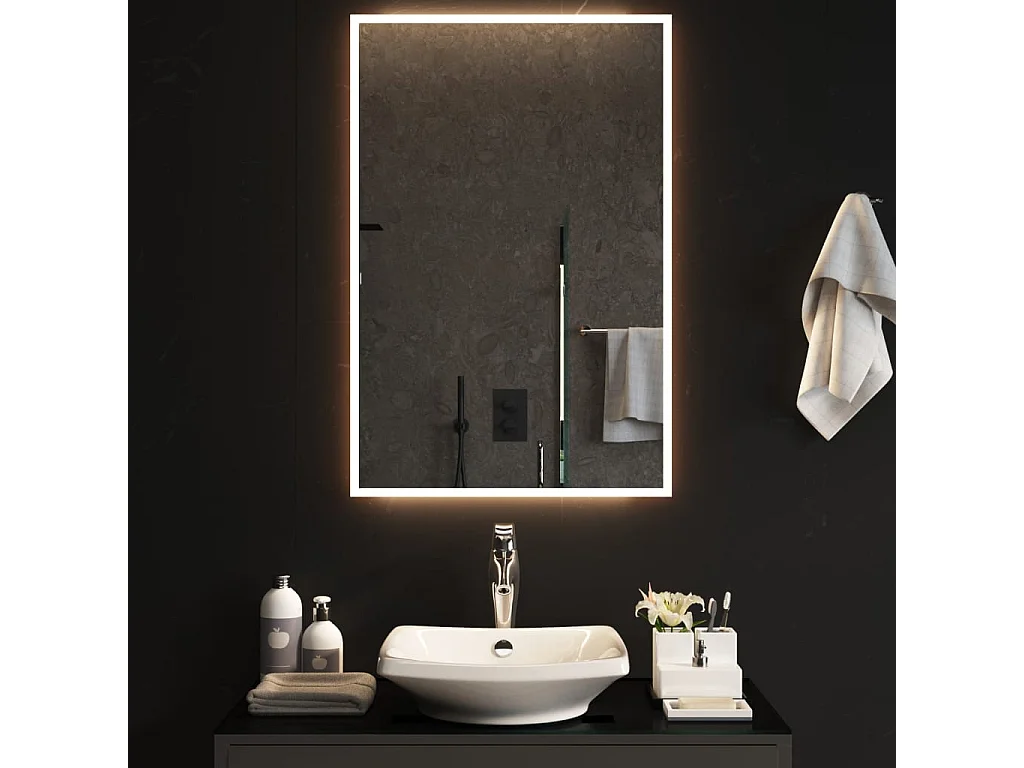 Specchio da Bagno con Luci LED 60x90 cm