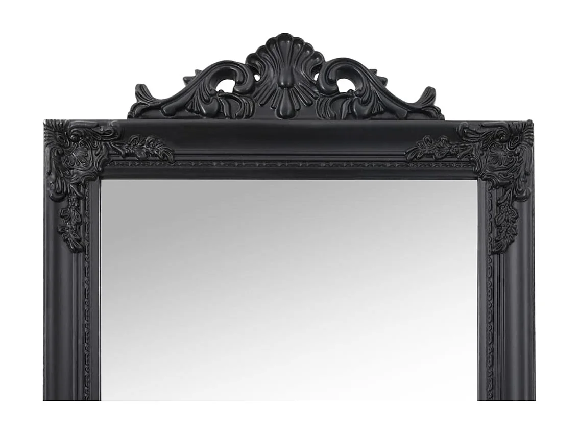 Miroir sur pied Noir 50x200 cm