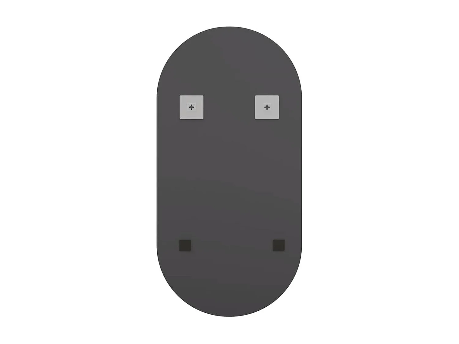 Espelho com luzes LED 40x20 cm vidro oval