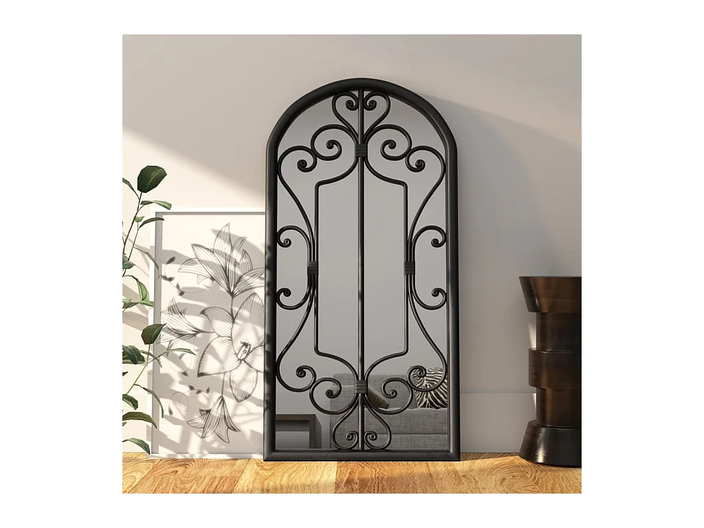 Miroir Noir 70x30 cm Fer pour utilisation à l'intérieur