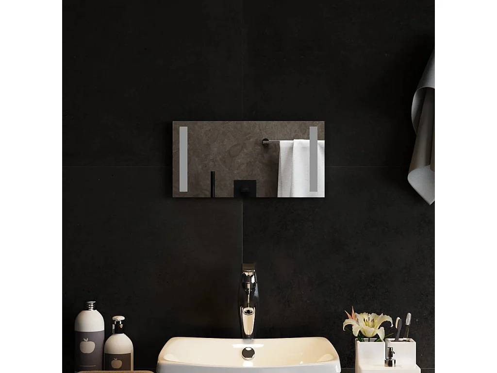 Specchio da Bagno con Luci LED 40x20 cm