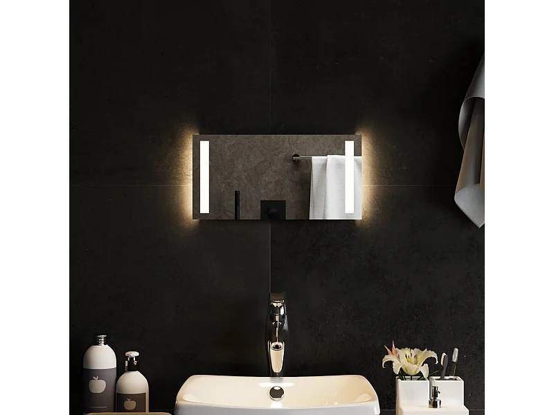 Specchio da Bagno con Luci LED 40x20 cm