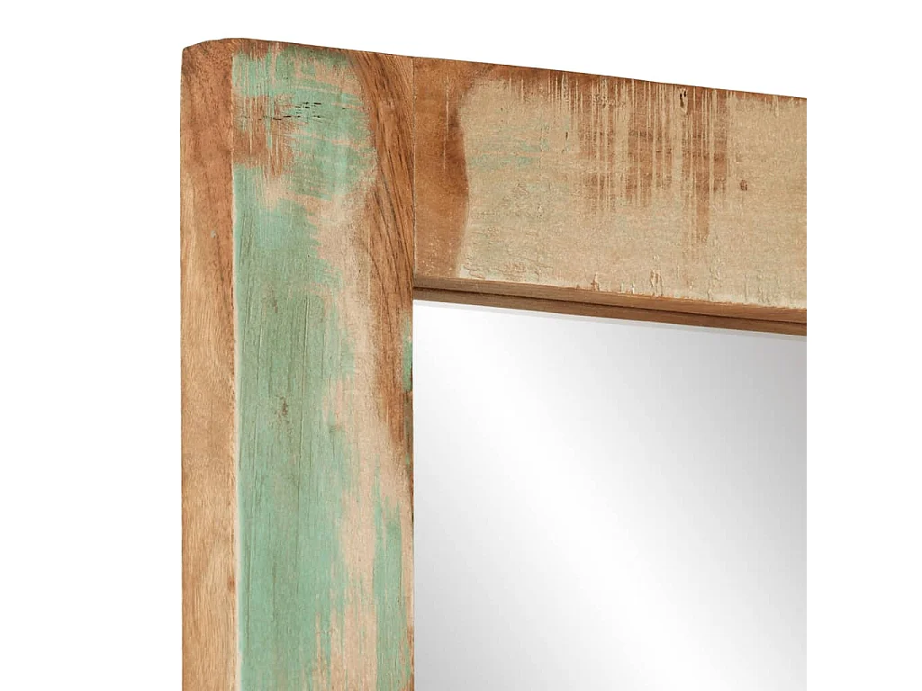 Spiegel 70x50 cm Altholz Massiv und Glas